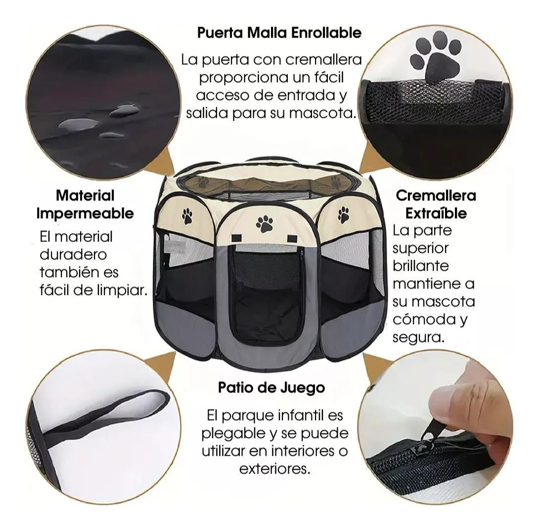 CAMA-CORRAL DE JUEGOS PARA MASCOTAS🐶